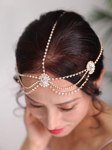 new fashion rose gold silver head chain rhinestone headpieces pince cheveux femme party for women wedding bridal hair jewelry
new fashion rose gold silver head chain rhinestone headpieces pince cheveux femme party for women wedding bridal hair jewelry