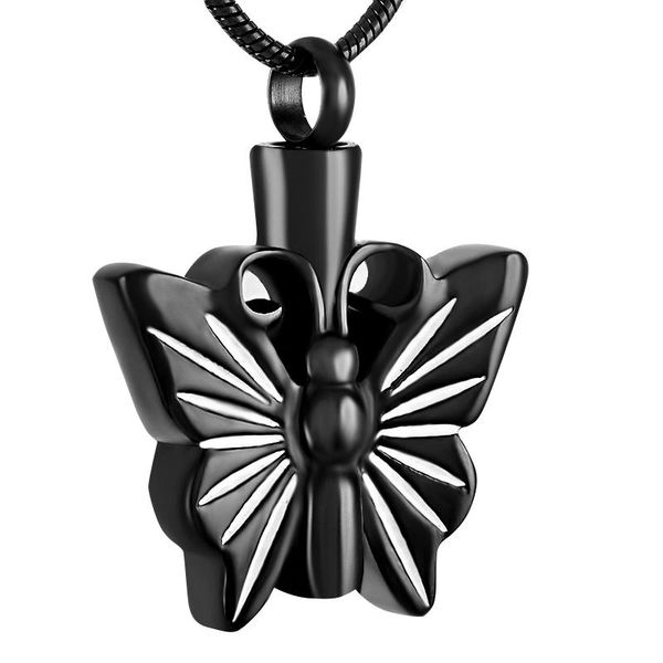 new z2766 black color butterfly cremation jewelry stainless steel memorial urn pendant necklace keepsake for pet, Silver
new z2766 black color butterfly cremation jewelry stainless steel memorial urn pendant necklace keepsake for pet, Silver