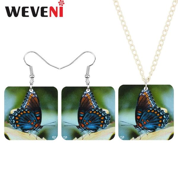 weveni acrylic square brush-footed butterfly jewelry sets animal insect necklace earrings for women teens kid novelty gift charm, Silver
weveni acrylic square brush-footed butterfly jewelry sets animal insect necklace earrings for women teens kid novelty gift charm, Silver