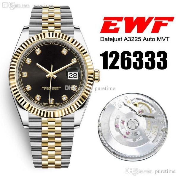 ewf 41 m126333 a3235 automatic mens watch two tone yellow gold fluted bezel black dial diamond markers steel jubilee bracelet puretime a1, Slivery;brown
ewf 41 m126333 a3235 automatic mens watch two tone yellow gold fluted bezel black dial diamond markers steel jubilee bracelet puretime a1, Slivery;brown