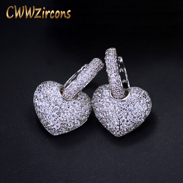 cwwzircons brand new fashion clear hook micro pave cubic zirconia love heart stud earrings for women jewelry gift cz215, Golden;silver
cwwzircons brand new fashion clear hook micro pave cubic zirconia love heart stud earrings for women jewelry gift cz215, Golden;silver