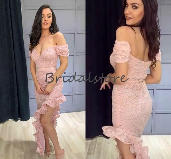 full lace pink prom dresses 2020 off the shoulder mermaid short evening dresses elegant tight formal cocktail holiday party wear dress, Black
full lace pink prom dresses 2020 off the shoulder mermaid short evening dresses elegant tight formal cocktail holiday party wear dress, Black