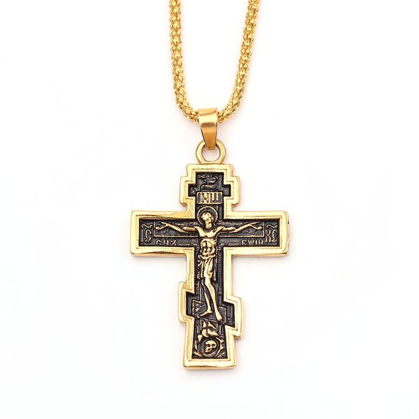 pendant necklaces selling necklace of jesus cross men personality retro imitation gold jewelry piety is a kind faith, Silver
pendant necklaces selling necklace of jesus cross men personality retro imitation gold jewelry piety is a kind faith, Silver