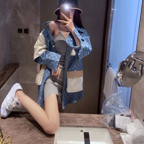 fall women's new coat patchwork jacquard denim jacket women's fashion instagram web celebrity cardigan jacket women, Black;brown
fall women's new coat patchwork jacquard denim jacket women's fashion instagram web celebrity cardigan jacket women, Black;brown