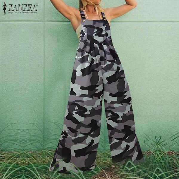 2020 zanzea summer jumpsuits fashion women's camouflage printed overalls wide leg playsuits female rompers casual suspender 5xl, Black;white
2020 zanzea summer jumpsuits fashion women's camouflage printed overalls wide leg playsuits female rompers casual suspender 5xl, Black;white