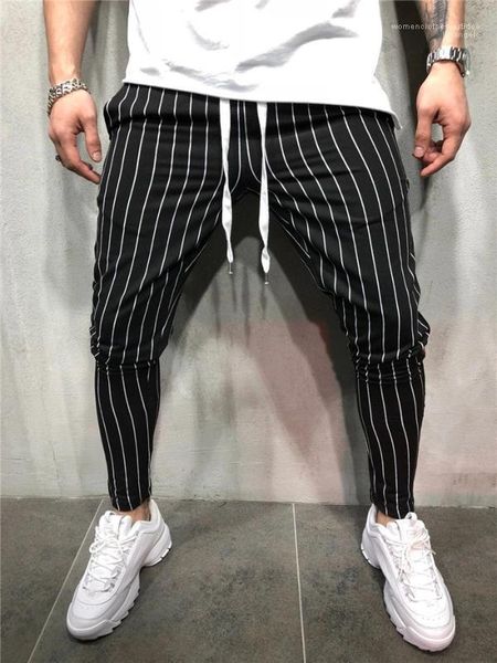 stripe jogger мода homme брюки мужские весна конструктора повседневные брюки slim fit брюки вертикальные, Black 
stripe jogger мода homme брюки мужские весна конструктора повседневные брюки slim fit брюки вертикальные, Black