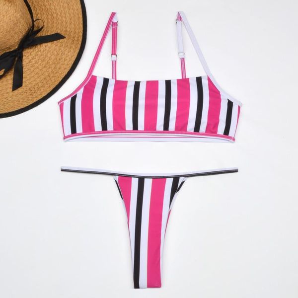 c31 2020 bandeau bikinis women thong swimsuits solid swimwear female bikini set striped black brazilian biquini bathing suit, White;black
c31 2020 bandeau bikinis women thong swimsuits solid swimwear female bikini set striped black brazilian biquini bathing suit, White;black