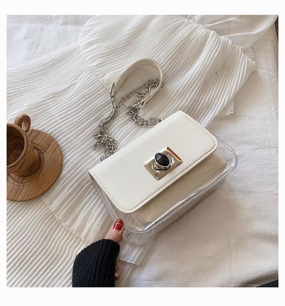 2020 spring female chain crossbody shoulder bags women transparent bag clear pvc jelly small messenger bags new
2020 spring female chain crossbody shoulder bags women transparent bag clear pvc jelly small messenger bags new