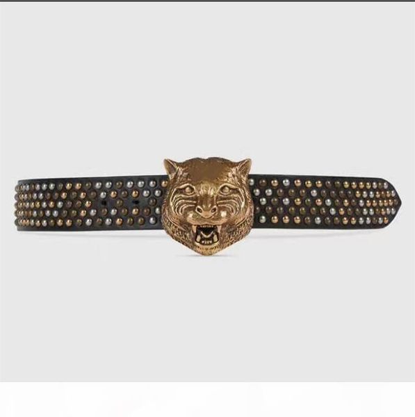 leather belt fashion tiger head girdle designer business men and women gold buckle silver buckle original box and dust bag, Black;brown
leather belt fashion tiger head girdle designer business men and women gold buckle silver buckle original box and dust bag, Black;brown