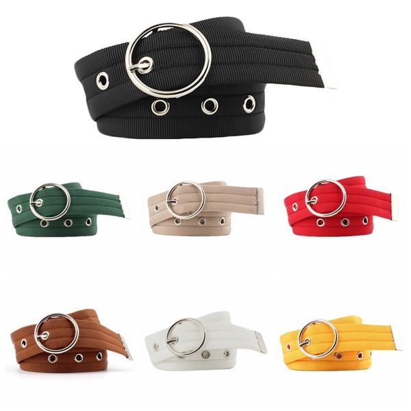women wild casual classic round buckle belts porous canvas belt circle ring waist mult-color students fashion belt for jeans pan, Black;brown
women wild casual classic round buckle belts porous canvas belt circle ring waist mult-color students fashion belt for jeans pan, Black;brown