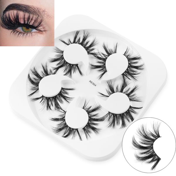 new 5 pairs handmade long 20mm faux mink eyelashes criss-cross dramatic false eyelashes wispies fluffies cruelty-lash extension tools
new 5 pairs handmade long 20mm faux mink eyelashes criss-cross dramatic false eyelashes wispies fluffies cruelty-lash extension tools
