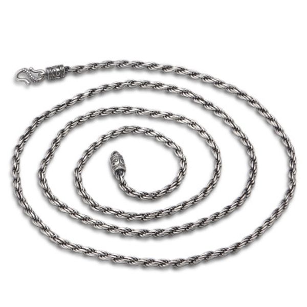 925 sterling silver necklace thai silver vintage 1.8mm thick fine rope chain necklace christmas gifts wholesale
925 sterling silver necklace thai silver vintage 1.8mm thick fine rope chain necklace christmas gifts wholesale