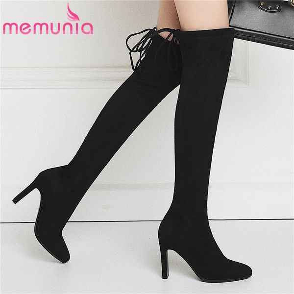 boots 2021 women stretch slim lace up thigh high fashion autumn winter party heels over the knee, Black
boots 2021 women stretch slim lace up thigh high fashion autumn winter party heels over the knee, Black
