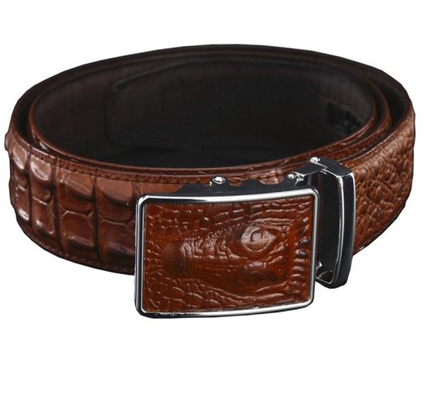 fashion men s belts genuine leather crocodile automatic belt man buckle real cow skin wide girdle for jeans06, Black;brown
fashion men s belts genuine leather crocodile automatic belt man buckle real cow skin wide girdle for jeans06, Black;brown