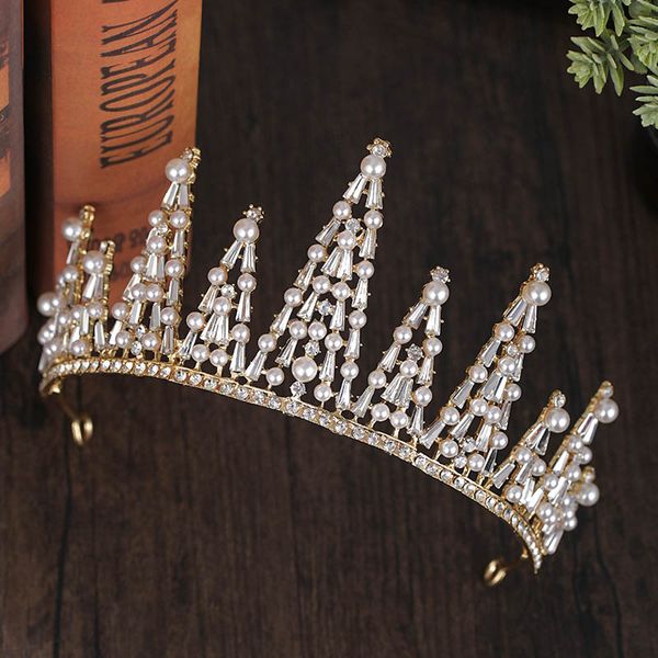 luxury women hair jewelry accessories pattern design handmade rhinestone pearl bride crown wedding birthday party tiaras vl, Golden;silver
luxury women hair jewelry accessories pattern design handmade rhinestone pearl bride crown wedding birthday party tiaras vl, Golden;silver