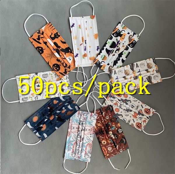 50pcs/pack adults disposible face masks fashion 3 layers non-woven facemasks halloween pumpkin cartoon protective mouth face cover e9303, Blue
50pcs/pack adults disposible face masks fashion 3 layers non-woven facemasks halloween pumpkin cartoon protective mouth face cover e9303, Blue