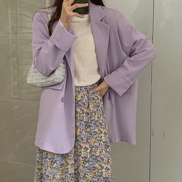 casual purple single-breasted women blazer office ladies suit jacket spring elegant female outwear blaser femininas 2020, White;black
casual purple single-breasted women blazer office ladies suit jacket spring elegant female outwear blaser femininas 2020, White;black