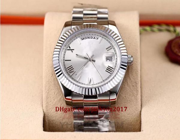 20 style christmas gift mens wristwatches automatic machinery 41mm stainless steel 2813 roman silve dial, Slivery;brown
20 style christmas gift mens wristwatches automatic machinery 41mm stainless steel 2813 roman silve dial, Slivery;brown