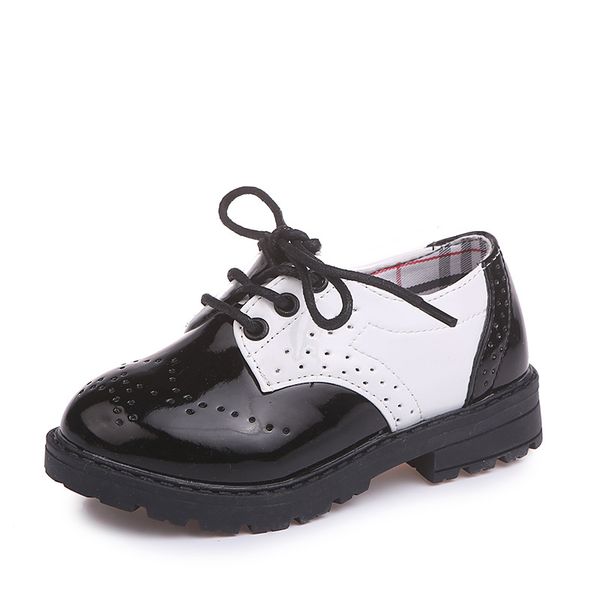 children leather shoes students fashion boys patent leather performance dance shoes black white lace up kids flats moccasins, Black;grey
children leather shoes students fashion boys patent leather performance dance shoes black white lace up kids flats moccasins, Black;grey