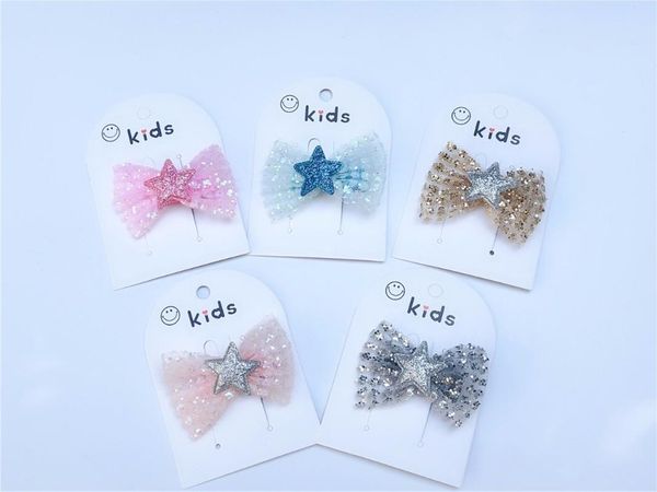 10pairs fashion cute glitter hair bow hairpins solid star bowknot hair clips princess headwear ins boutique accessories, Slivery;white
10pairs fashion cute glitter hair bow hairpins solid star bowknot hair clips princess headwear ins boutique accessories, Slivery;white