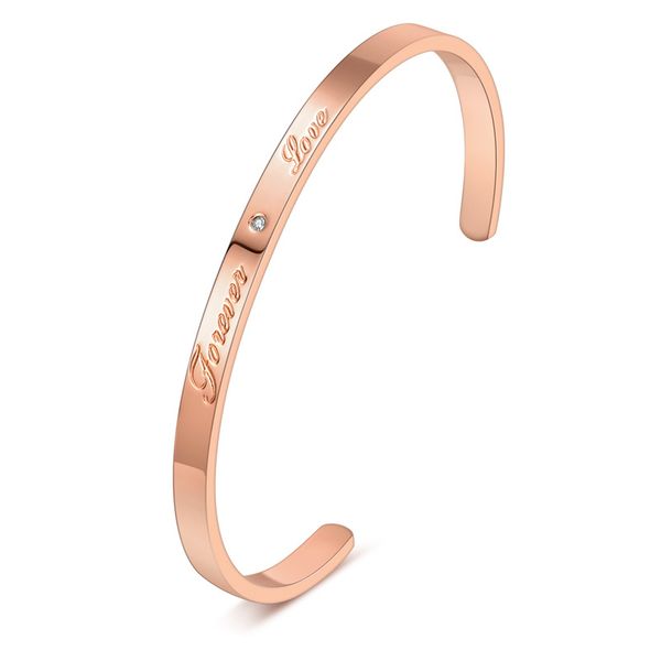 Titanium steel rose gold diamond bracelet women's Roman English genuine diamond bracelet lifelong confession gift
Titanium steel rose gold diamond bracelet women's Roman English genuine diamond bracelet lifelong confession gift
