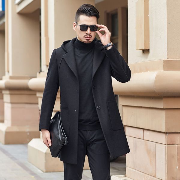 men's wool & blends 2021 arrival winter coat clothing trench men fashion hooded woolen jackets size m-4xl, Black
men's wool & blends 2021 arrival winter coat clothing trench men fashion hooded woolen jackets size m-4xl, Black