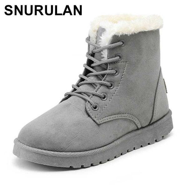 snurulanclassic winter boots for women warm fur snow ankle suede boots plush insole for women with lace, Black
snurulanclassic winter boots for women warm fur snow ankle suede boots plush insole for women with lace, Black