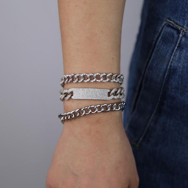 new arrived hip hop iced out punk rock wide cuban chain bracelet jewelry european&america 17cm miami cuban link chain bracelet, Black
new arrived hip hop iced out punk rock wide cuban chain bracelet jewelry european&america 17cm miami cuban link chain bracelet, Black