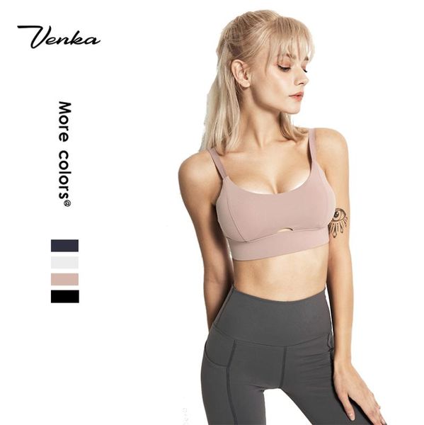 women fitness active wear sports bra padded thin strap push up shockproof yoga bra with back adjustable clasp, White;black
women fitness active wear sports bra padded thin strap push up shockproof yoga bra with back adjustable clasp, White;black