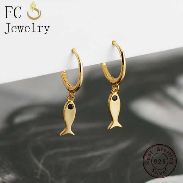 fc jewelry 925 sterling silver small gold color sea fish black zirconia eye hoop earring for women ear piercing pendientes 2020, Golden;silver
fc jewelry 925 sterling silver small gold color sea fish black zirconia eye hoop earring for women ear piercing pendientes 2020, Golden;silver