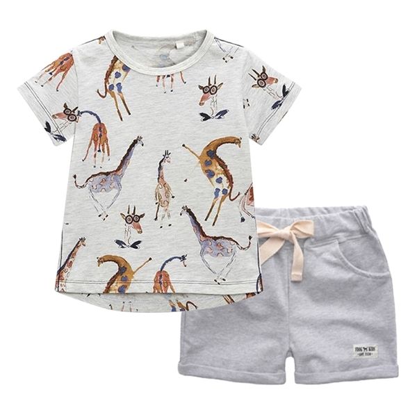 biniduckling summer baby boys kids clothing sets cartoon giraffe t-shirt+shorts cotton outifts toddler boys clothes set 2t-7t, White
biniduckling summer baby boys kids clothing sets cartoon giraffe t-shirt+shorts cotton outifts toddler boys clothes set 2t-7t, White