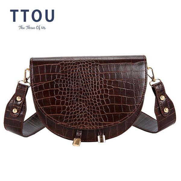 women alligator pattern over the crossbody bag crocodile semicircle saddle bags soft leather shoulder bags for ladies handbags
women alligator pattern over the crossbody bag crocodile semicircle saddle bags soft leather shoulder bags for ladies handbags