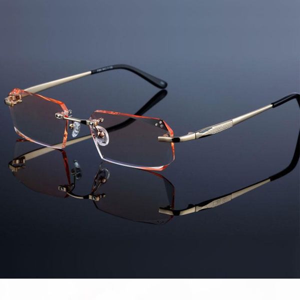 fashion eyeglasses diamond trimming cutting rimless eyeglasses prescription optical glasses frame for men eyewear, Silver
fashion eyeglasses diamond trimming cutting rimless eyeglasses prescription optical glasses frame for men eyewear, Silver