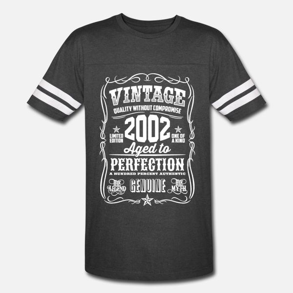 vintage 2002 aged to perfection white print t shirt men printed 100% cotton size s-3xl unique gift building summer kawaii shirt
vintage 2002 aged to perfection white print t shirt men printed 100% cotton size s-3xl unique gift building summer kawaii shirt