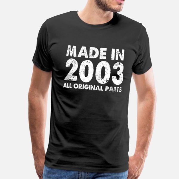 16. birthday 2003 t shirt men design 100% cotton crew neck gents gift authentic spring standard shirt
16. birthday 2003 t shirt men design 100% cotton crew neck gents gift authentic spring standard shirt