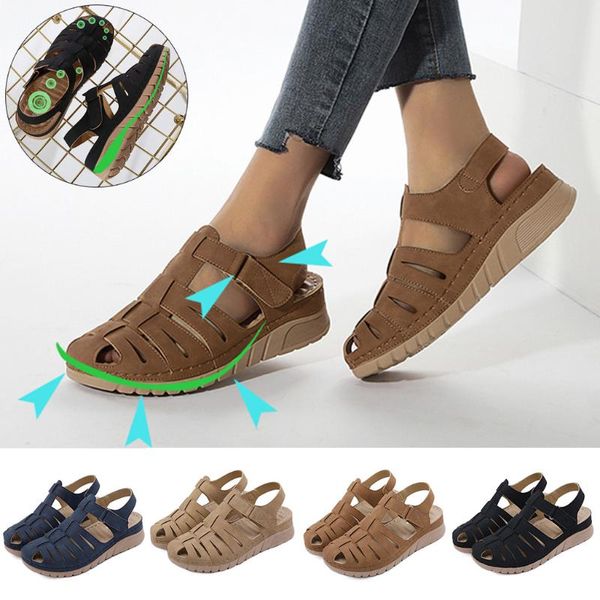 women's sandals ladies summer fashion casual retro hollow out platforms comfort breathable beach shoes wedges sandals m140#, Black
women's sandals ladies summer fashion casual retro hollow out platforms comfort breathable beach shoes wedges sandals m140#, Black