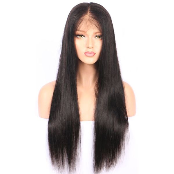 13x6 straight lace front human hair wigs 150% peruvian 360 lace frontal human hair wig for african women 4x4 closure wig, Black
13x6 straight lace front human hair wigs 150% peruvian 360 lace frontal human hair wig for african women 4x4 closure wig, Black