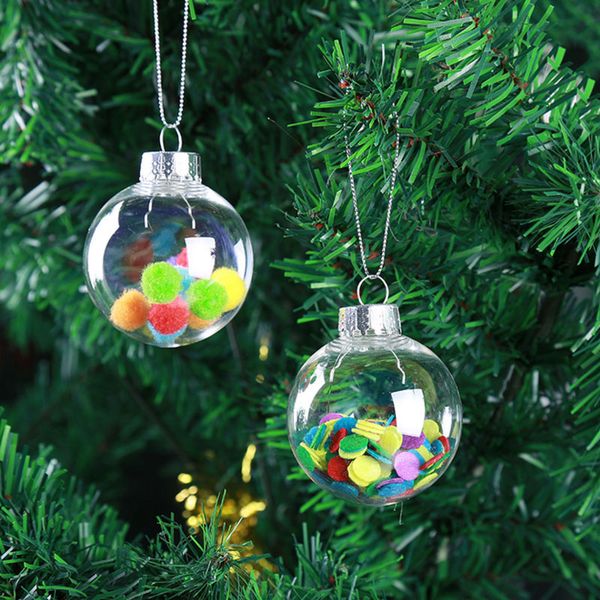 1pc 6cm christmas tress decorations ball transparent open plastic clear bauble ornament gift present box decoration
1pc 6cm christmas tress decorations ball transparent open plastic clear bauble ornament gift present box decoration