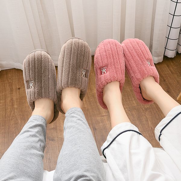 hkxn 2020 woman cotton home slippers cute slippers winter warm plush couples non-slip floor home bedroom shoes t, Black
hkxn 2020 woman cotton home slippers cute slippers winter warm plush couples non-slip floor home bedroom shoes t, Black