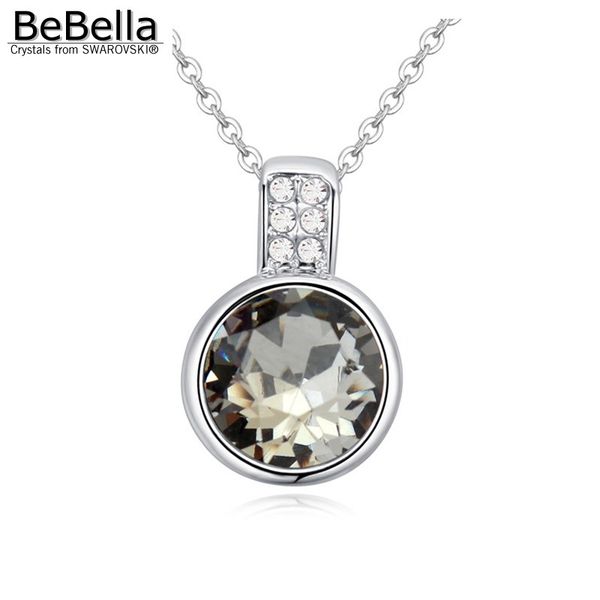 bebella round shape pendant crystal necklaces made with austrian crystals from women gift in 4 colors, Silver
bebella round shape pendant crystal necklaces made with austrian crystals from women gift in 4 colors, Silver