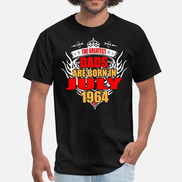 the greatest dads are born in july 1964 t shirt men custom 100% cotton round neck outfit loose casual summer normal shirt
the greatest dads are born in july 1964 t shirt men custom 100% cotton round neck outfit loose casual summer normal shirt