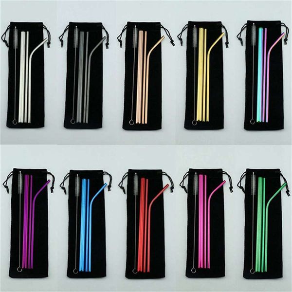10kinds of eco friendly metal straw reusable wholesale stainless steel drinking tubes 230mm*12mm straight bent straws for beer dhl 50pcs
10kinds of eco friendly metal straw reusable wholesale stainless steel drinking tubes 230mm*12mm straight bent straws for beer dhl 50pcs