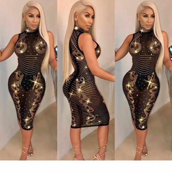 black sparkling diamonds bodycon dress sheer mesh turtleneck sleeveless shinging perspective slim club party dresses ljja2561, Black;gray
black sparkling diamonds bodycon dress sheer mesh turtleneck sleeveless shinging perspective slim club party dresses ljja2561, Black;gray