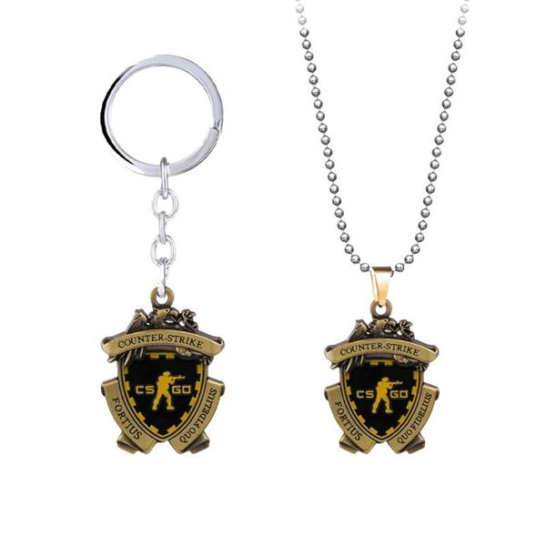 game csgo medal key chain necklaces tag alloy pendant necklace choker keychain keyrings gift jewelry for mens, Silver
game csgo medal key chain necklaces tag alloy pendant necklace choker keychain keyrings gift jewelry for mens, Silver