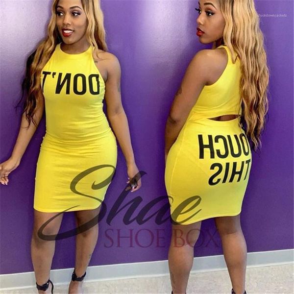 bodycon платья мода без рукавов hollow назад узкие платья женщин партии клуба платья письмо printed yellow, White;black
bodycon платья мода без рукавов hollow назад узкие платья женщин партии клуба платья письмо printed yellow, White;black