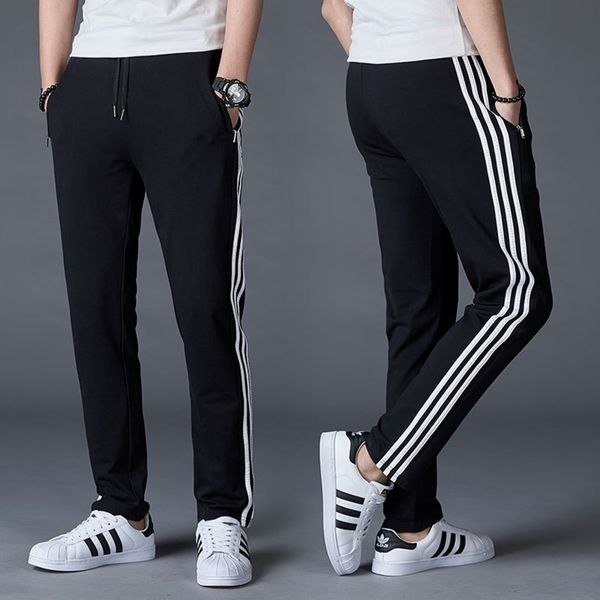 men's casual sports sports three-side casual elastic waist men's large size straight pants youth long pants new three-bar 73sqb, Blue
men's casual sports sports three-side casual elastic waist men's large size straight pants youth long pants new three-bar 73sqb, Blue