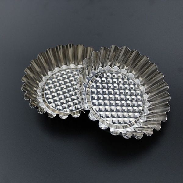 20pcs round shape stainless steel baking cups fluted diy egg tart mold party
20pcs round shape stainless steel baking cups fluted diy egg tart mold party
