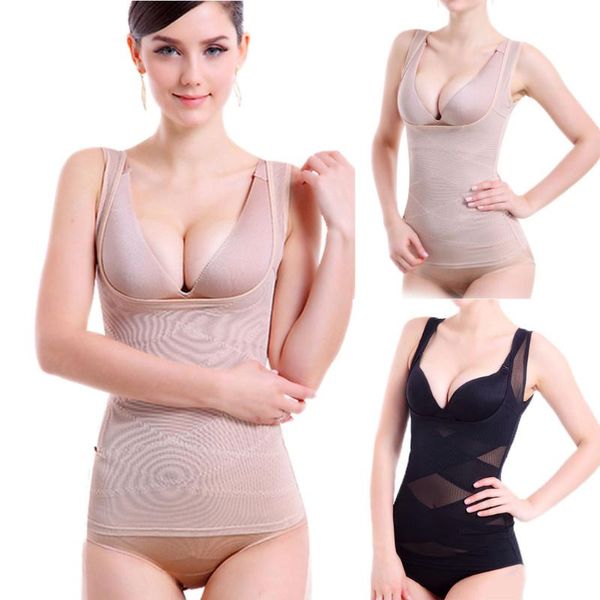 gym clothing women slimming tank shaper body wear tummy control seamless vest underwear women's shapers waist trainer, White;black
gym clothing women slimming tank shaper body wear tummy control seamless vest underwear women's shapers waist trainer, White;black