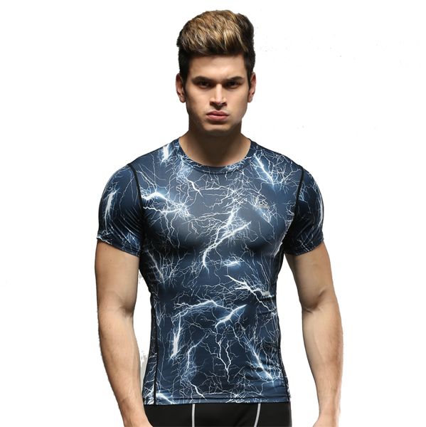 men compression shirt tight base layer skin running fitness exercise soccer football shirt underwear gym jerseys, Black;blue
men compression shirt tight base layer skin running fitness exercise soccer football shirt underwear gym jerseys, Black;blue