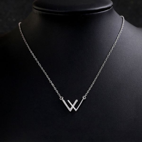 silver color w letter letters chain pendants necklaces women's zircon hip hop jewelry tennis chain party wedding gift
silver color w letter letters chain pendants necklaces women's zircon hip hop jewelry tennis chain party wedding gift